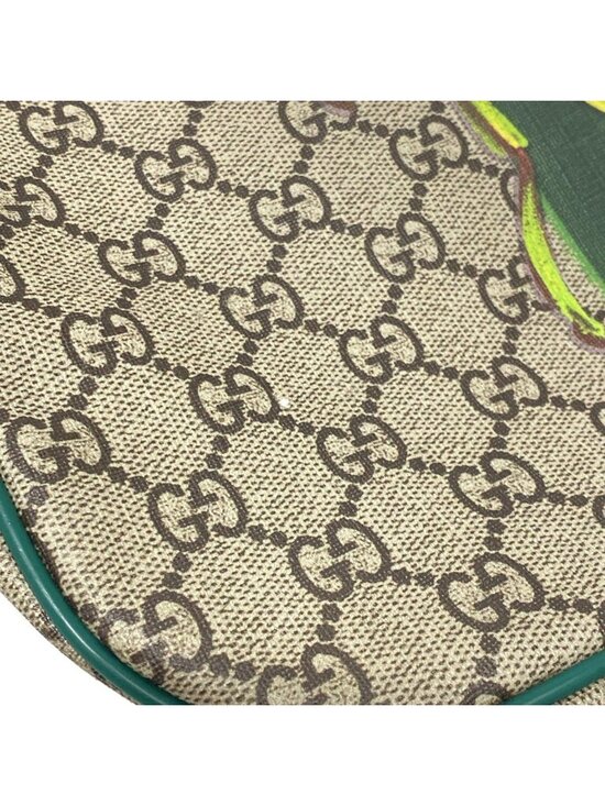 Gucci Backpack Children\'s GG Supreme Beige Green Multi Beetle Print main image 10